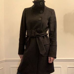 Zara winter coat in charcoal